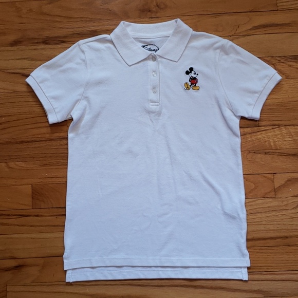 Disney F21 - Mickey Mouse Embroidered White Polo Shirt - Picture 1 of 8